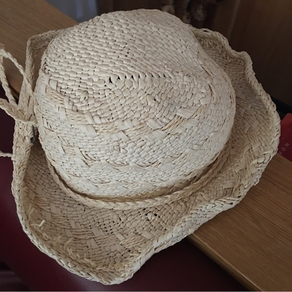 Paper straw hat size 55 cm soft straw wire around the edge ideal for Halloween - Picture 6 of 8